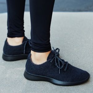 Allbirds women’s all black wool runners